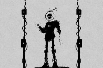 make a silhouette design character