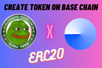 create token on base chain like pepe