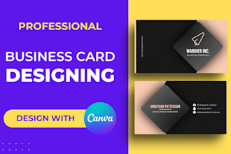 design a professional and print ready business card for you