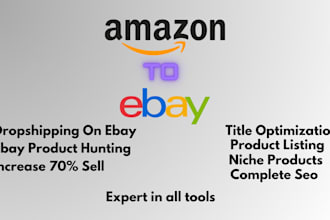 do ebay dropshipping product hunting and set up ebay store