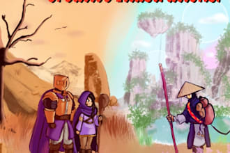 draw a cartoon illustration