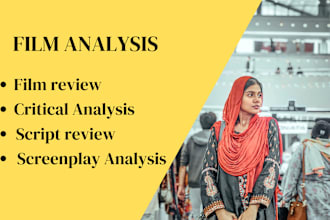 do film analysis, movie review and critical analysis