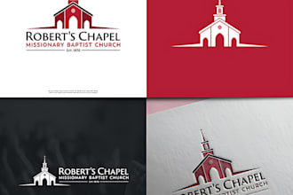 make modern and unique church religious or ministry logo