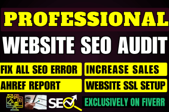be SEO consultant and wordpress on page full audit to rank website top google