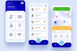 design UI UX design, dashboard design for mobile app