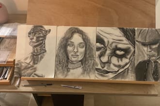 draw you a wonderful portrait in charcoal