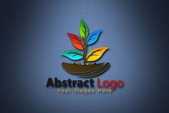 design unique brand abstract logo for your business