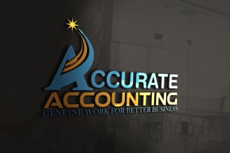 do financial accounting logo design for you