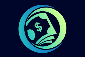 design modern creative money logo
