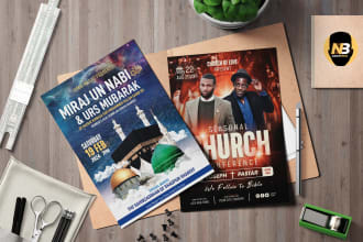design eye catching religious and islamic festival flyers