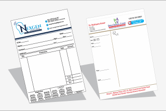 design bill book, invoice book, receipt book or cash memo