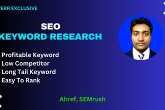 do advanced keyword research for organic traffic using ahrefs and semrush
