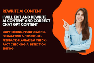 edit and rewrite ai content and correct chat gpt content