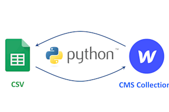 use python to sync CSV data to webflow cms