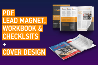 do PDF lead magnet design, workbook, checklist