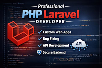 develop or fix PHP laravel website