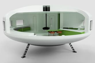 create 3d sectional renderings for your tiny house project