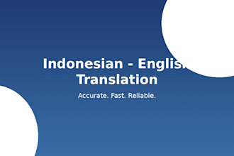 translate indonesian to english documents