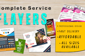 create an attractive flayer design leaflet graphics