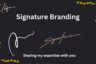 signature branding expert for unforgettable impressions