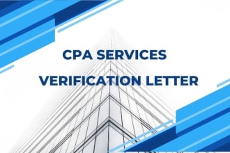 get a CPA verification letter for financial document
