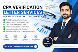 provide a CPA verification letter for your financial statements