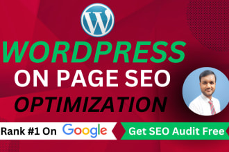 do wordpress onpage SEO optimization and fix technical issues