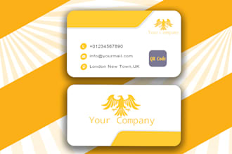 do professional business card design with qr code generate