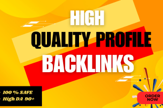 do high authority profile backlinks