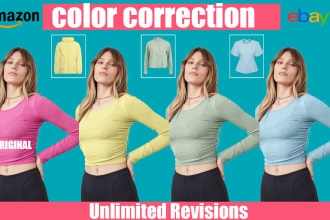 do professional color correction of anything ,color change
