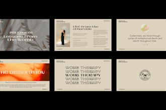 create professional modern presentation or portfolio layouts