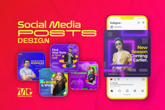 do creative social media post design and social media templates