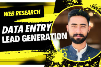 do data entry, web research, copy paste, email list and excel data entry