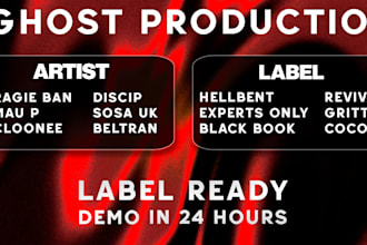 be your ghost producer for tech house, afro house and melodic techno