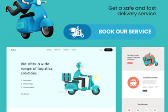 build a professional courier delivery website that will boost your business