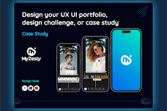 design your UX UI portfolio, design challenge, or case study
