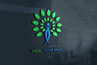 design health, dental, medical and wellness logo