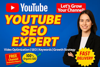 manage your youtube, do video SEO, and grow your channel
