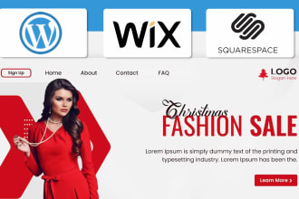 create a stunning makeover for your wix, squarespace, or wordpress website