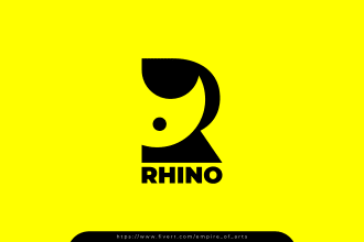 create a minimalist modern negative space business logo