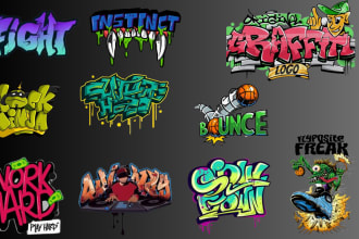 do a graffiti art logo for your brand, business, or company