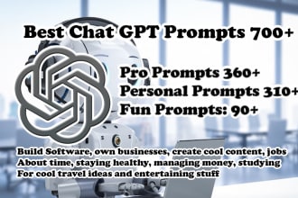 provide best chat gpt video course with 700 chat gpt prompts