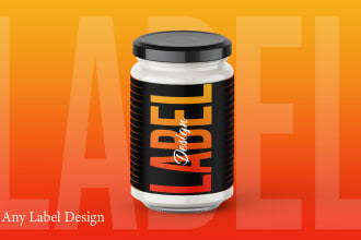 create label design, packaging design and supplement label design