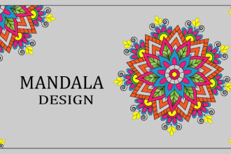 do digital mandala coloring with book cover design