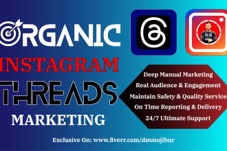 be instagram threads marketing manager for organic thread promotion