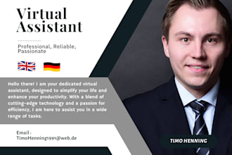 be your german and english virtual assistant