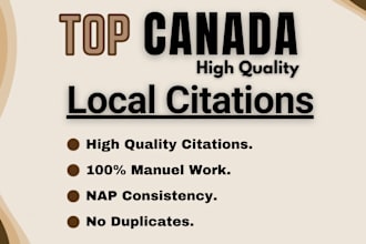 do canada local citations for canada business local seo