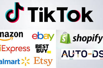 setup manage tik tok shop dropshipping and facebook shopify marketing UK,USA