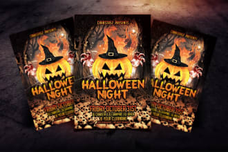 create an enchanting halloween flyer that captures the imagination