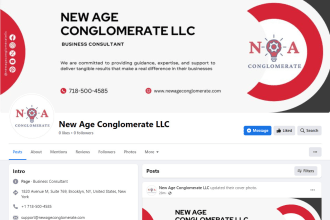 create a facebook business page, social media account